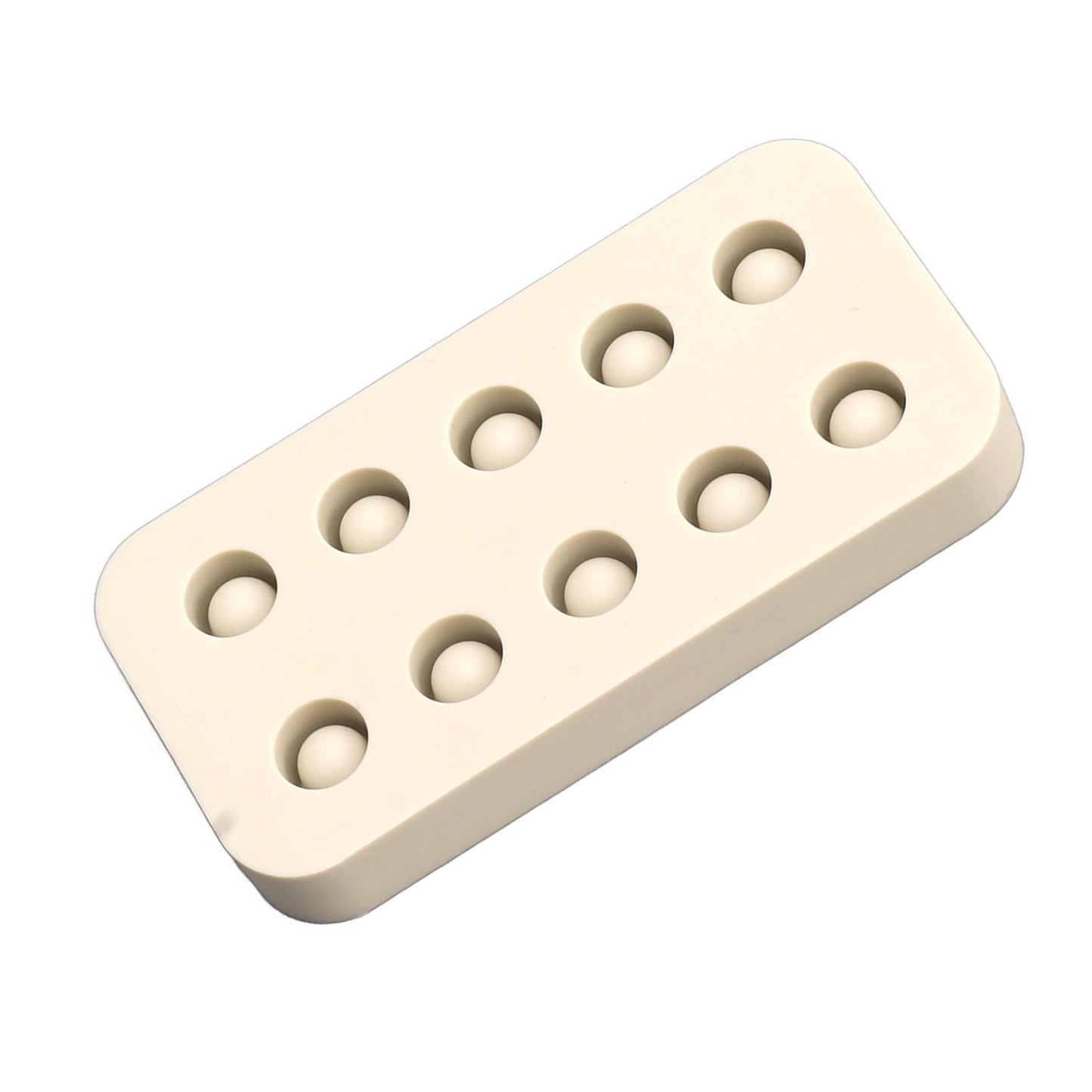 Wax Queen Grafting Cups Silicone Mold Beekeeping Beeswax Queen Cell Cups Making Mold 2 Rows 96x48x14mm V1294-YM0521-3111230043611