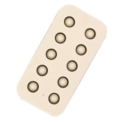 Wax Queen Grafting Cups Silicone Mold Beekeeping Beeswax Queen Cell Cups Making Mold 2 Rows 96x48x14mm V1294-YM0521-3111230043611