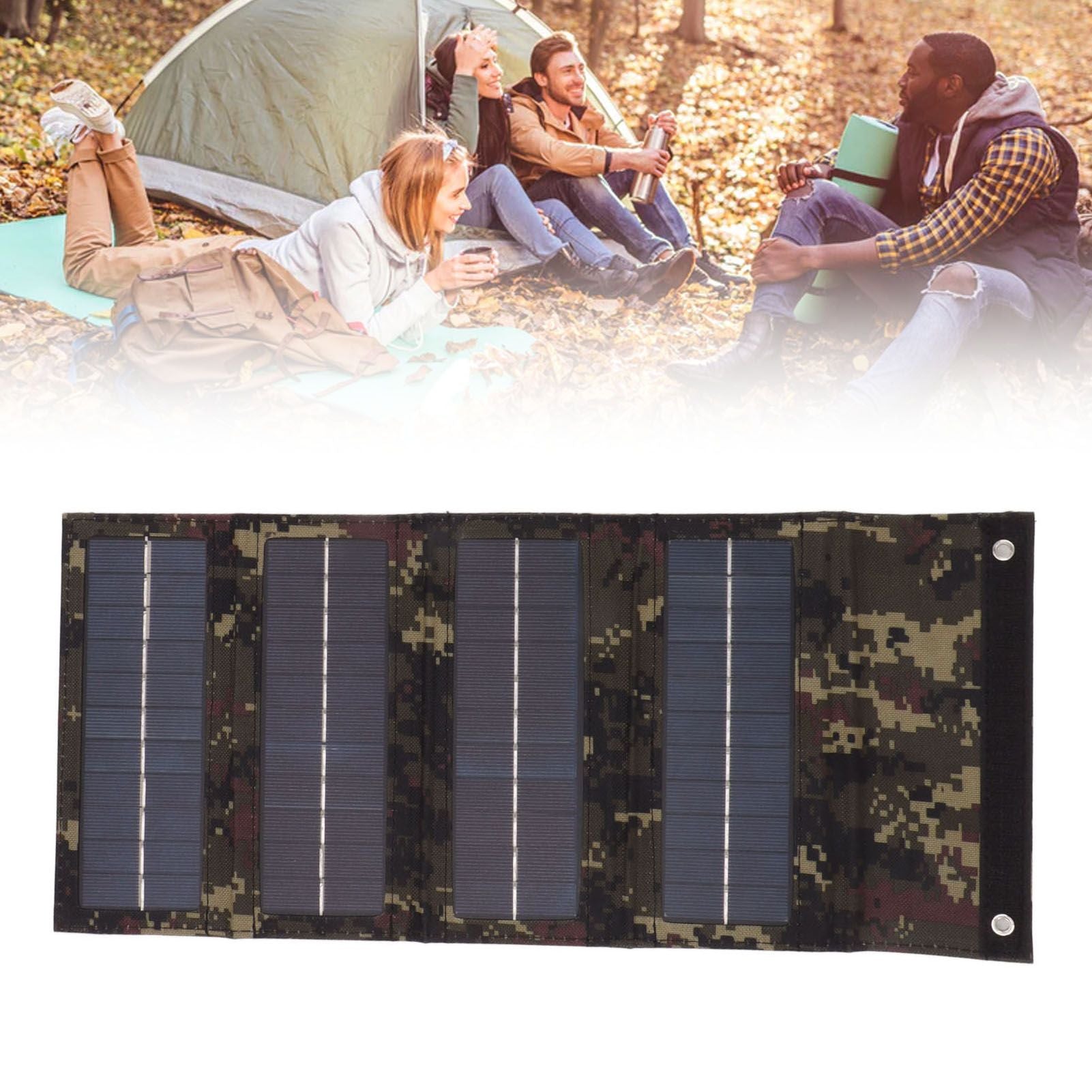 40W 4 Fold Solar Panel Charging Bag Folding Bag Foldable Monocrystalline Solar Panel Charger for Outdoor V1294-YM0521-3111230043812