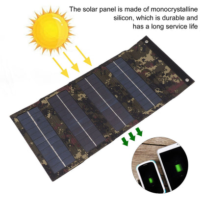 40W 4 Fold Solar Panel Charging Bag Folding Bag Foldable Monocrystalline Solar Panel Charger for Outdoor V1294-YM0521-3111230043812