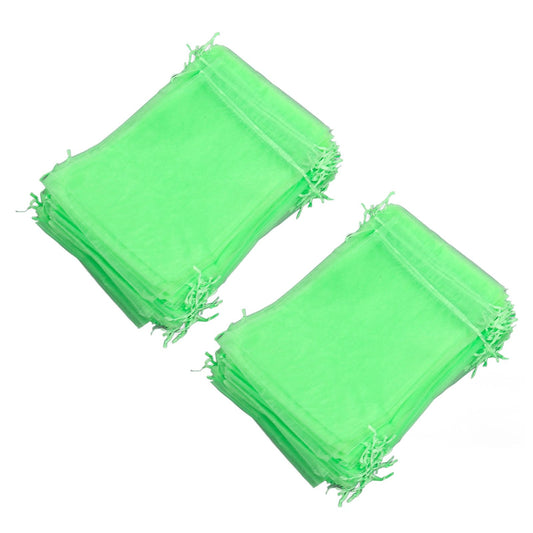 100PCS Fruit Protection Netting Bag Reusable Garden Mesh Barrier Bag for Plant Flower Fruit Trees Green V1294-YM0521-3111230044612