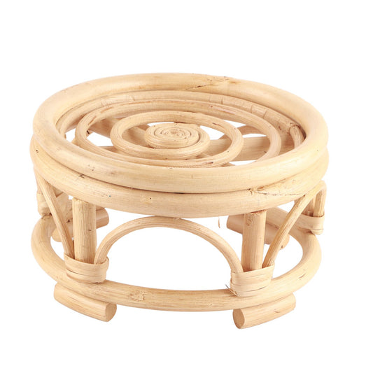 Rattan Indoor Plant Stand Round Shape Natural Plant Rack Handmade Rattan Planter Stand for Home Garden Yard V1294-YM0521-3111230045911