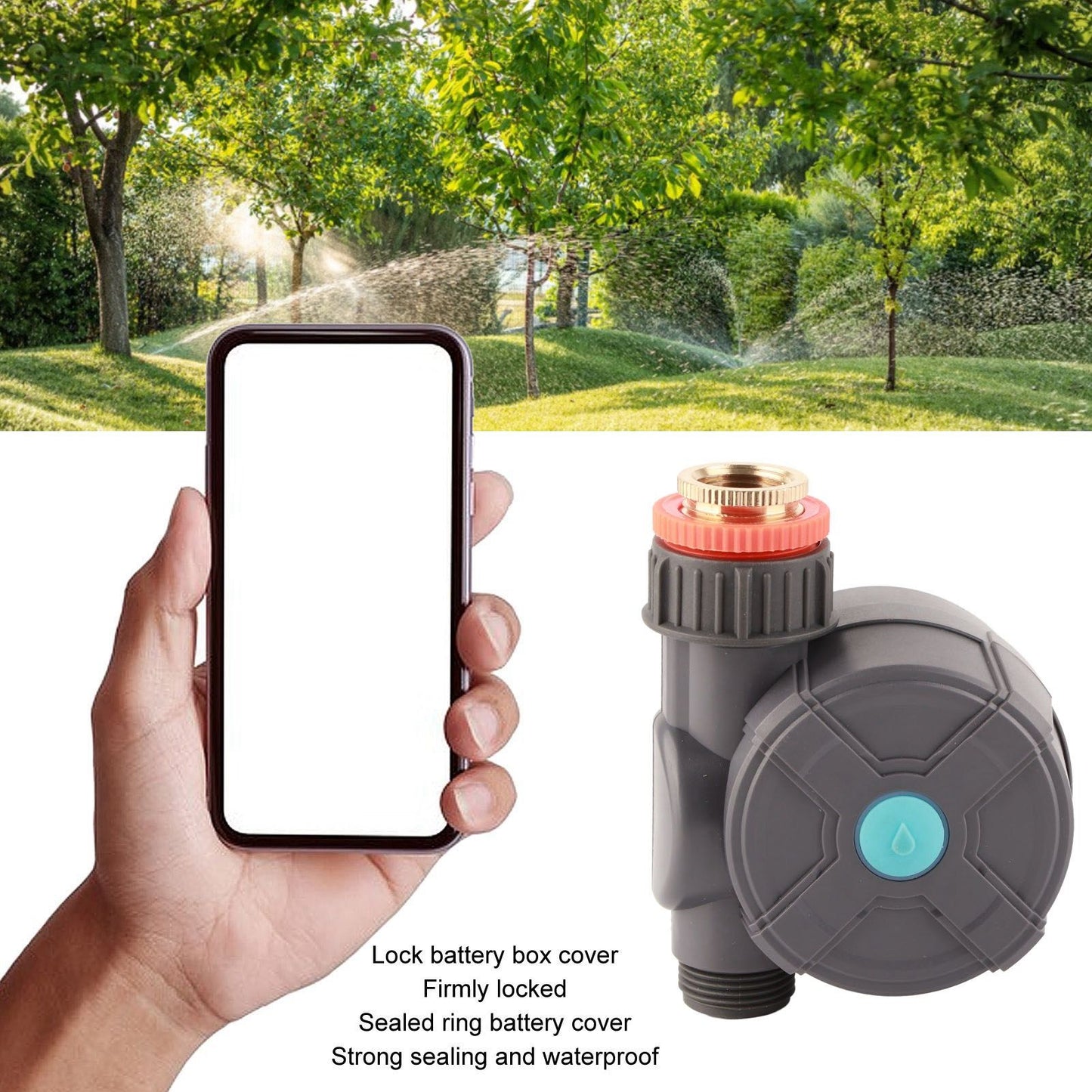 Bluetooth Water Timer Garden Hose Irrigation Watering Controller Remote Automatic Sprinkler V1294-YM0521-3111230046511