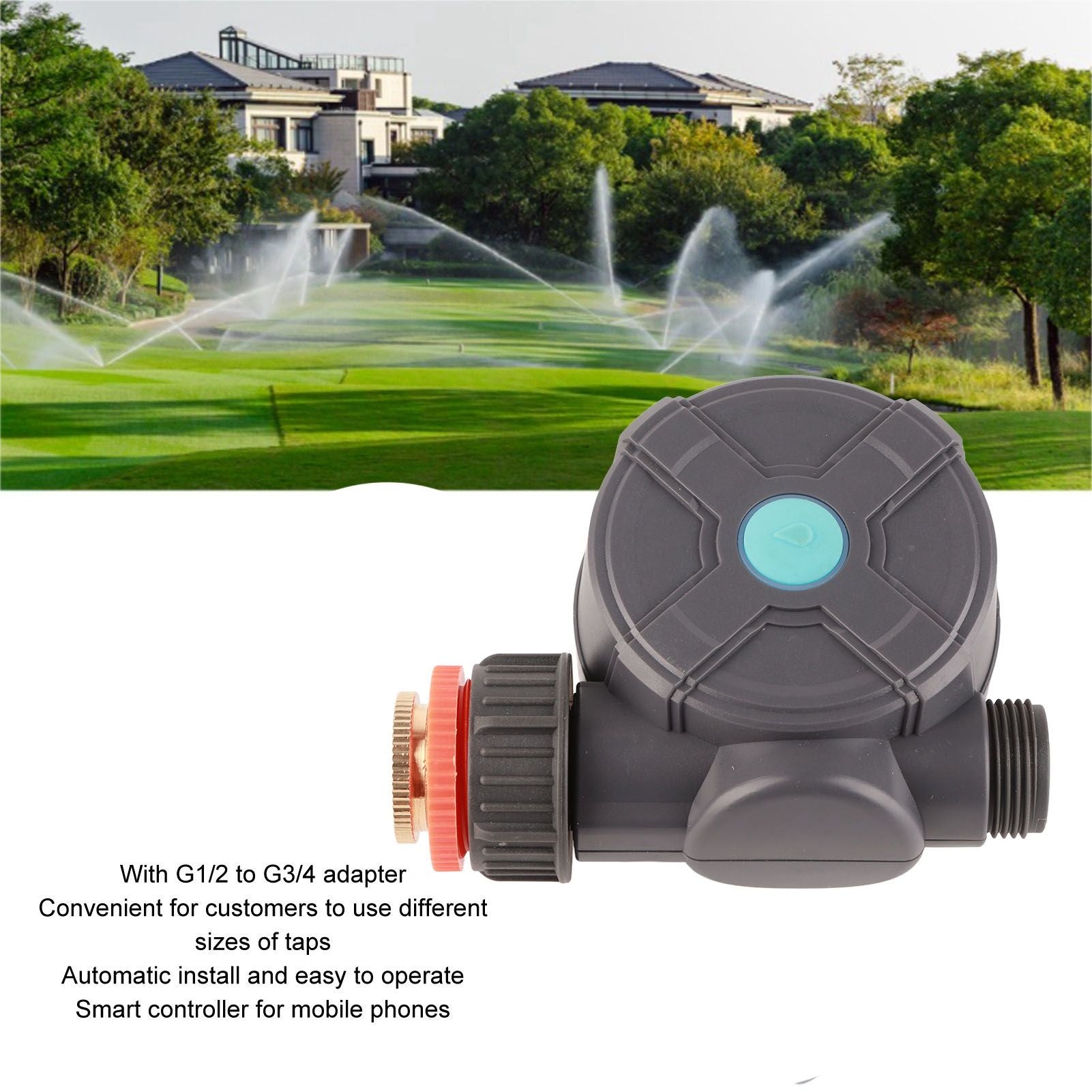 Bluetooth Water Timer Garden Hose Irrigation Watering Controller Remote Automatic Sprinkler V1294-YM0521-3111230046511