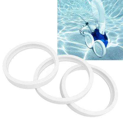3PCS Pool Cleaner Tire C10 Pool Cleaner Rubber Tire Replacement for 180 280 360 380 White V1294-YM0521-3111230047111