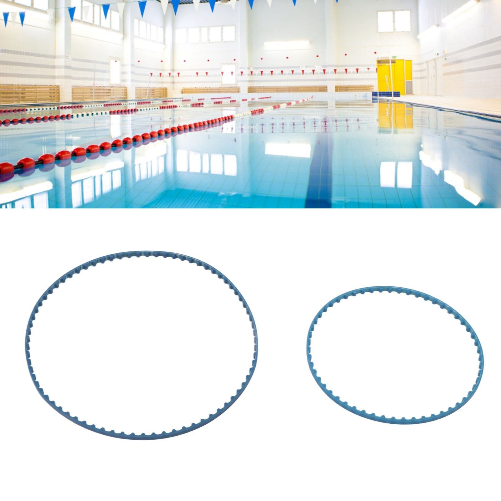 2Pcs Automatic Pool Cleaner Belt Replacement Light Weight Drive Belt Rubber Drive Track Belt for Polaris 9 V1294-YM0521-3111230049111