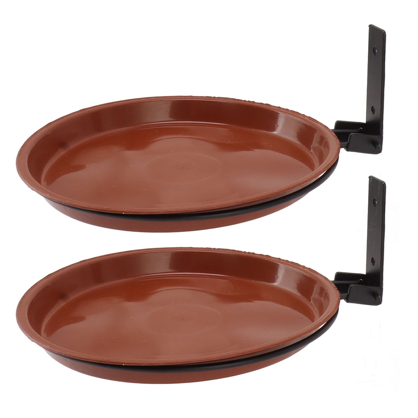 Tree Mounted Bird Feeder Tree Mounted Bird Bath Bowl with Heavy Duty Metal Ring for Backyard Terrace 2 Pot V1294-YM0521-3111230050911