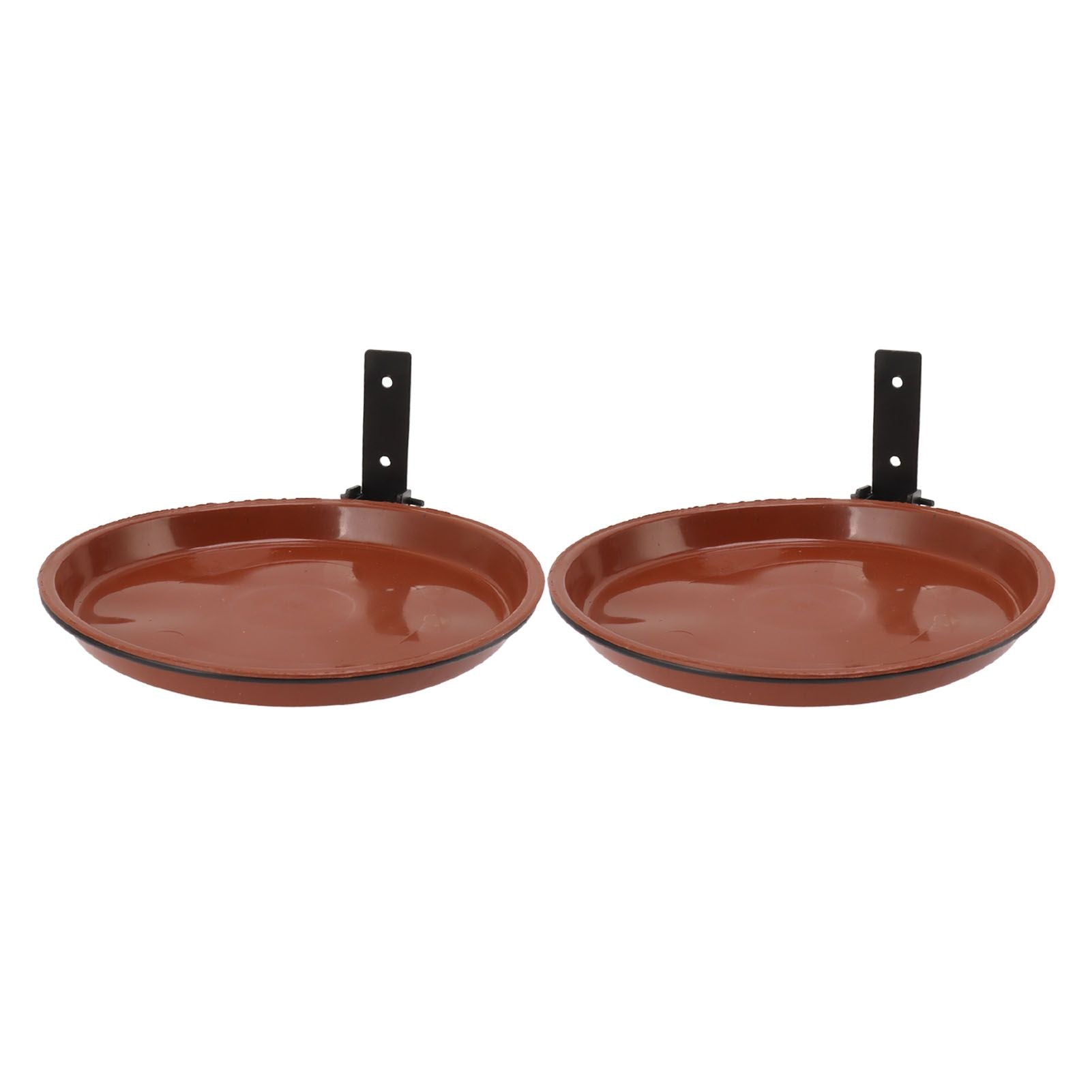Tree Mounted Bird Feeder Tree Mounted Bird Bath Bowl with Heavy Duty Metal Ring for Backyard Terrace 2 Pot V1294-YM0521-3111230050911
