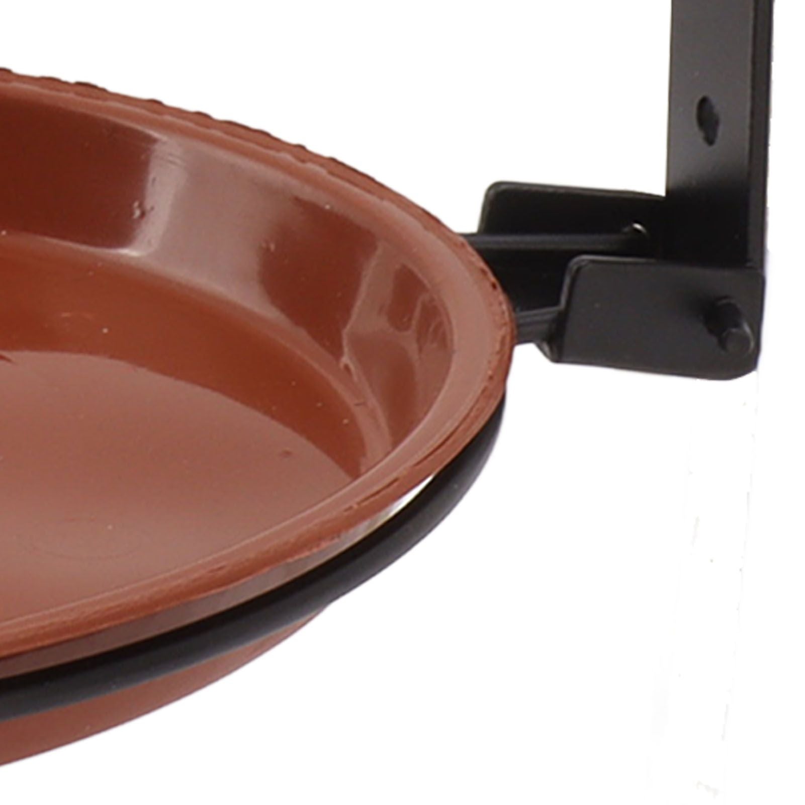 Tree Mounted Bird Feeder Tree Mounted Bird Bath Bowl with Heavy Duty Metal Ring for Backyard Terrace 2 Pot V1294-YM0521-3111230050911
