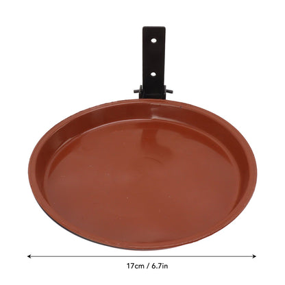 Tree Mounted Bird Feeder Tree Mounted Bird Bath Bowl with Heavy Duty Metal Ring for Backyard Terrace 2 Pot V1294-YM0521-3111230050911