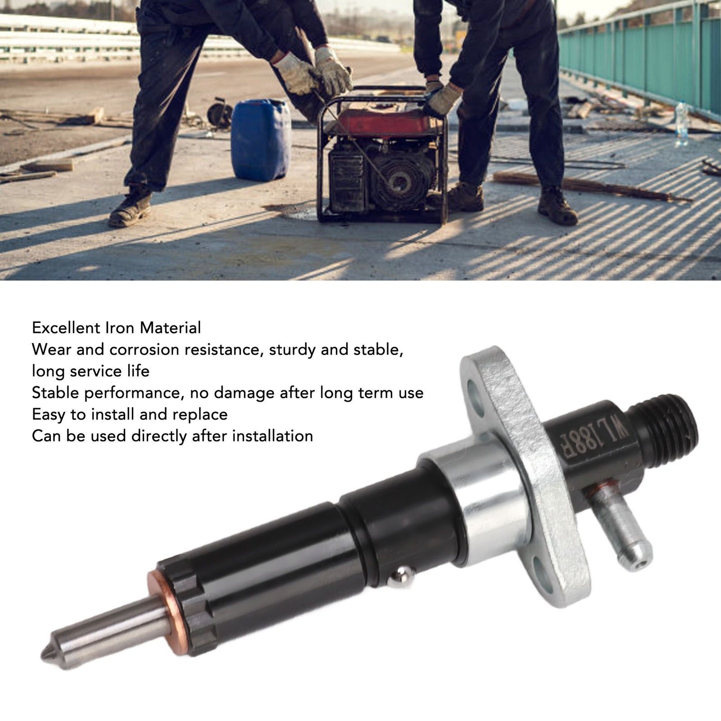 Diesel Fuel Injection Nozzle Generator Replacement Fuel Injector Single Cylinder Air Cooled Diesel Engine Part V1294-YM0521-3111230051511