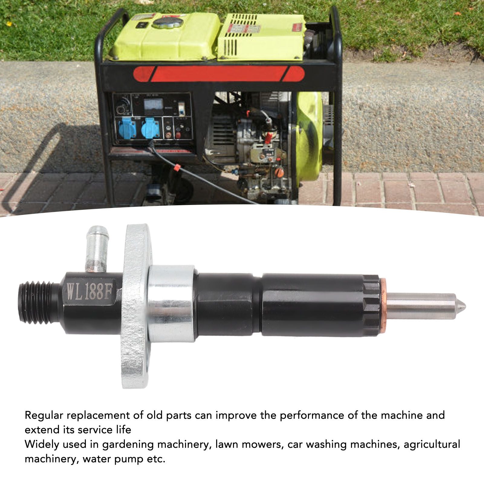 Diesel Fuel Injection Nozzle Generator Replacement Fuel Injector Single Cylinder Air Cooled Diesel Engine Part V1294-YM0521-3111230051511