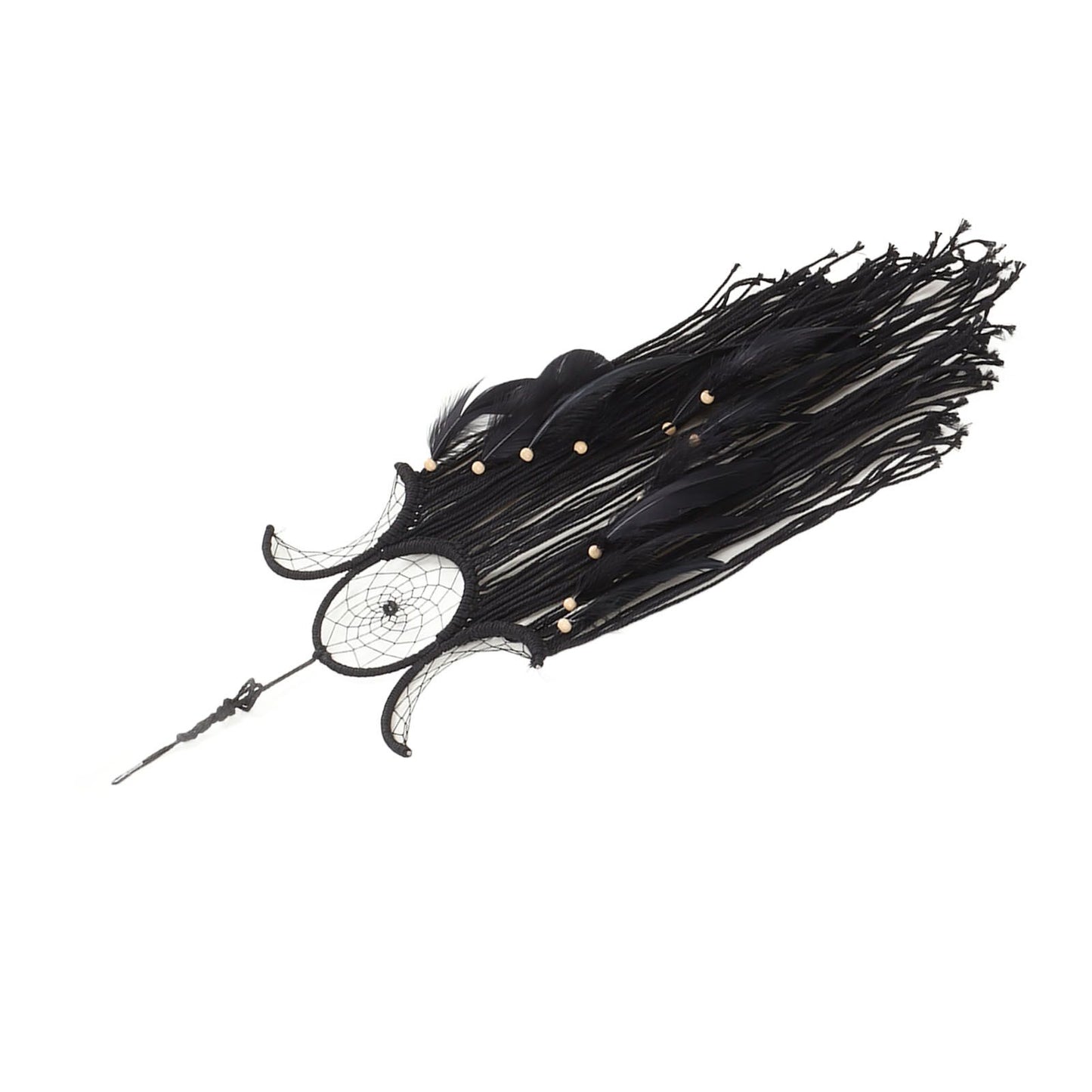 Dream Catcher Hand Woven Minimalist Home Wall Decoration for Living Room Study Cafe Bedroom Black V1294-YM0521-3111230056312