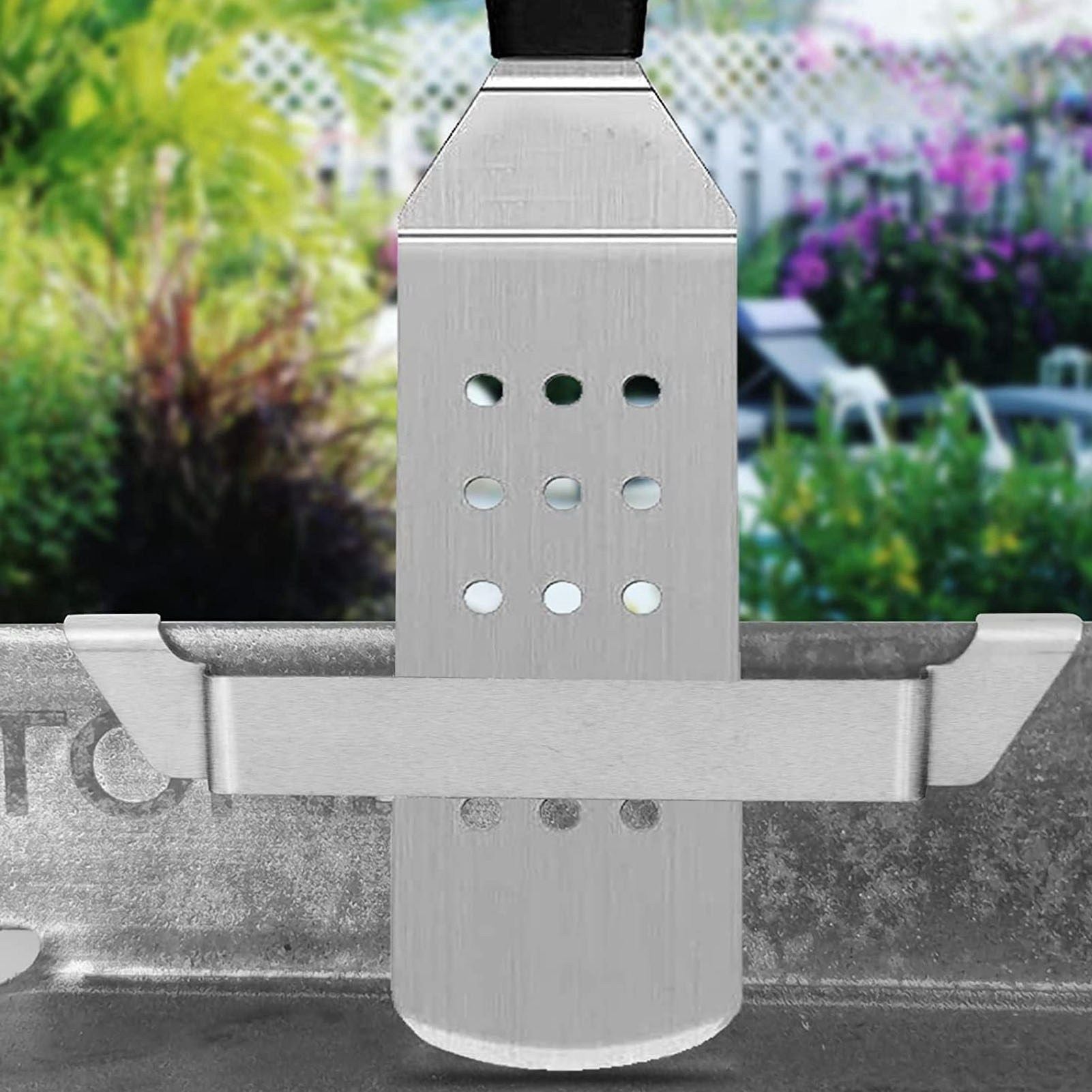 2pcs Stainless Steel Griddle Spatula Holder Griddle Tool Holder Barbecue Tool Hold Rack Griddle Accessories V1294-YM0521-3111230059111