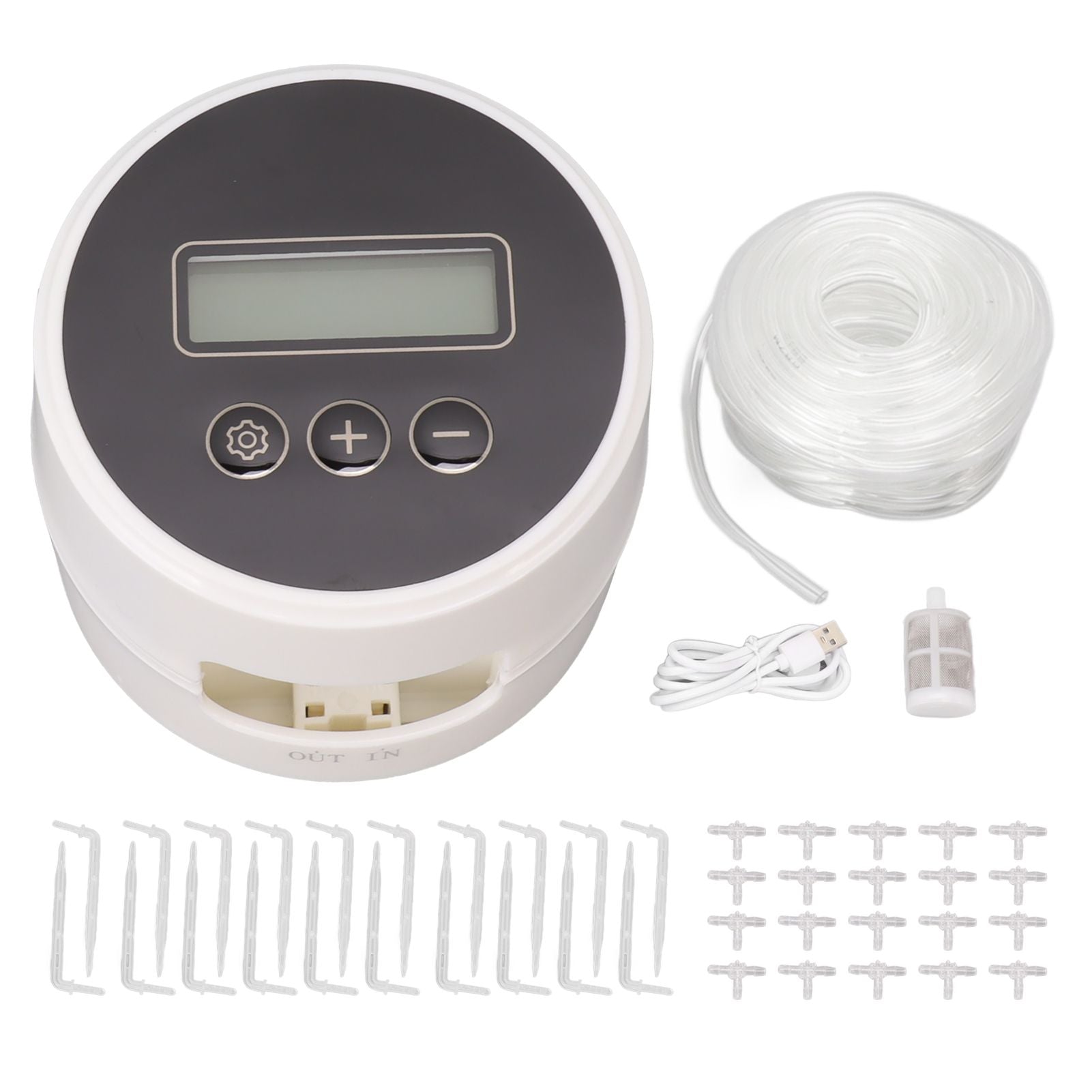Black Timer Indoor Automatic Watering Device System Automatic Irrigation Waterer for Potted Plants Yard V1294-YM0521-3111230059813