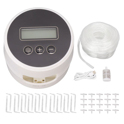 Black Timer Indoor Automatic Watering Device System Automatic Irrigation Waterer for Potted Plants Yard V1294-YM0521-3111230059813
