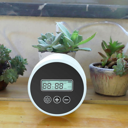 Black Timer Indoor Automatic Watering Device System Automatic Irrigation Waterer for Potted Plants Yard V1294-YM0521-3111230059813