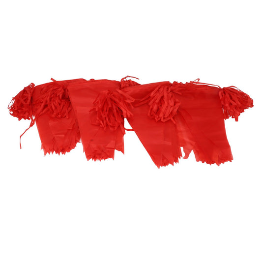 2 Bag Party Banner Triangle Shape Anti Fade Decorative Pennants Flag for Party Decoration 200m Red Rope Red V1294-YM0521-3111230061112
