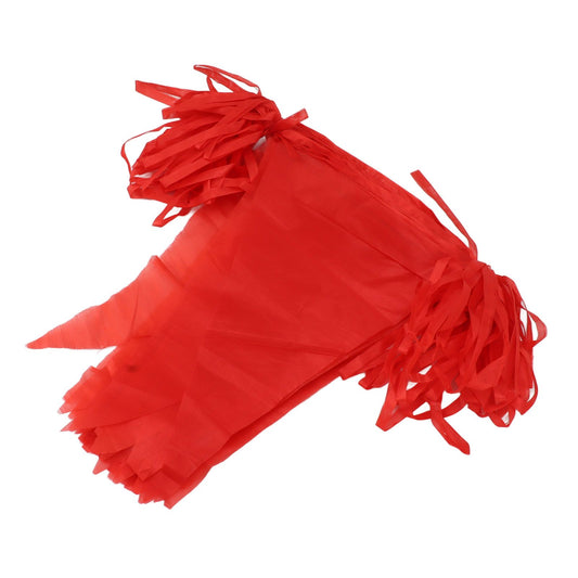2 Bag Party Banner Triangle Shape Anti Fade Decorative Pennants Flag for Party Decoration 200m Red Rope Red V1294-YM0521-3111230061112