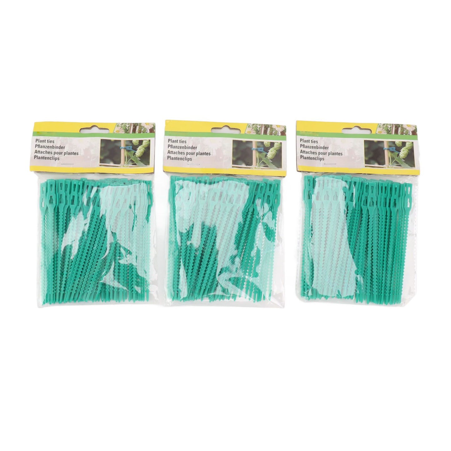 300Pcs Green Zip Garden Soft Tie 13cm Length Reusable Support Soft Wire Vine Zip Garden Tie Set V1294-YM0521-3111230062011