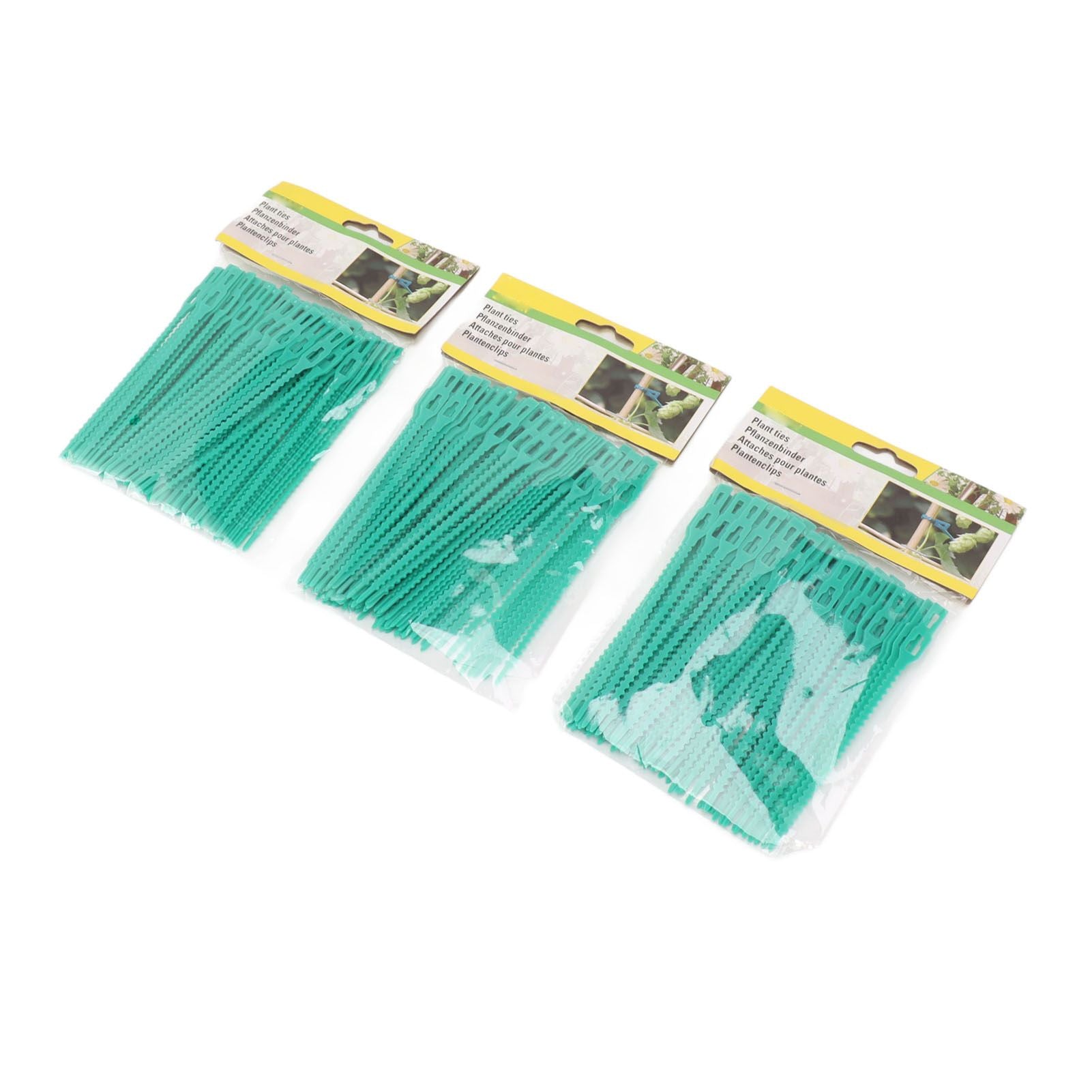 300Pcs Green Zip Garden Soft Tie 13cm Length Reusable Support Soft Wire Vine Zip Garden Tie Set V1294-YM0521-3111230062011