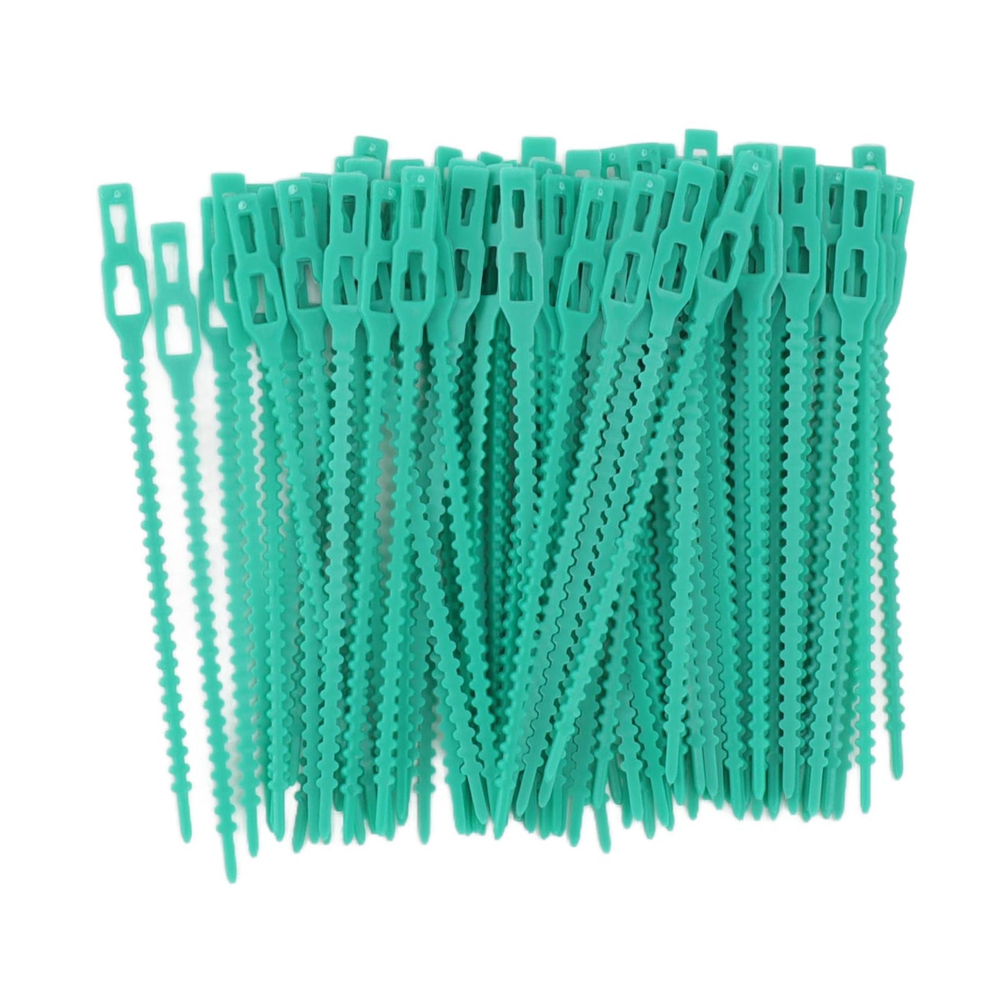 300Pcs Green Zip Garden Soft Tie 13cm Length Reusable Support Soft Wire Vine Zip Garden Tie Set V1294-YM0521-3111230062011