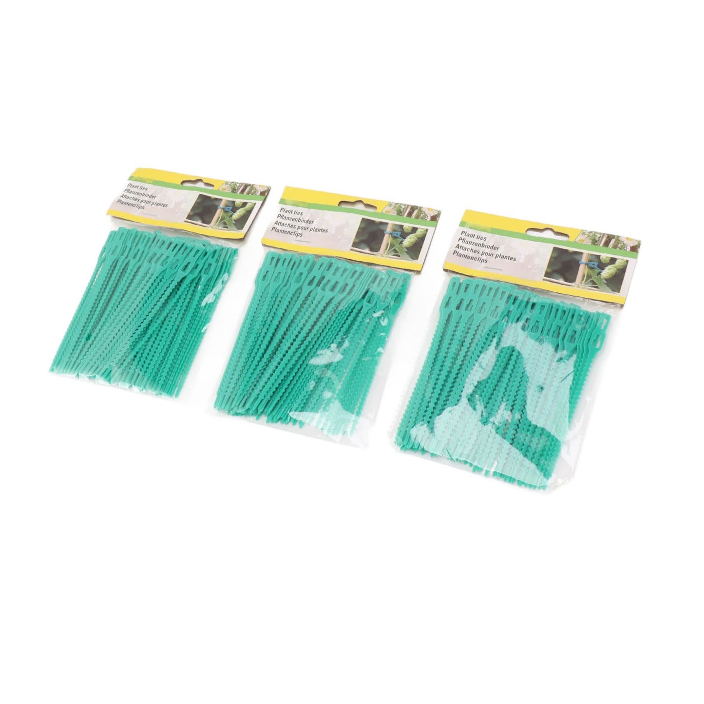300Pcs Green Zip Garden Soft Tie 13cm Length Reusable Support Soft Wire Vine Zip Garden Tie Set V1294-YM0521-3111230062011
