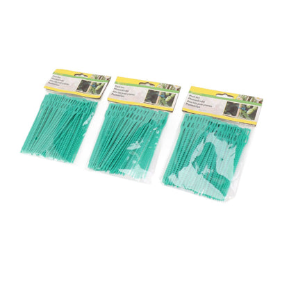 300Pcs Green Zip Garden Soft Tie 13cm Length Reusable Support Soft Wire Vine Zip Garden Tie Set V1294-YM0521-3111230062011