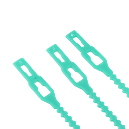 300Pcs Green Zip Garden Soft Tie 13cm Length Reusable Support Soft Wire Vine Zip Garden Tie Set V1294-YM0521-3111230062011