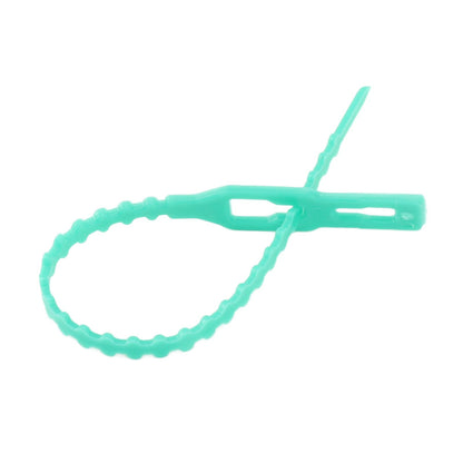 300Pcs Green Zip Garden Soft Tie 13cm Length Reusable Support Soft Wire Vine Zip Garden Tie Set V1294-YM0521-3111230062011