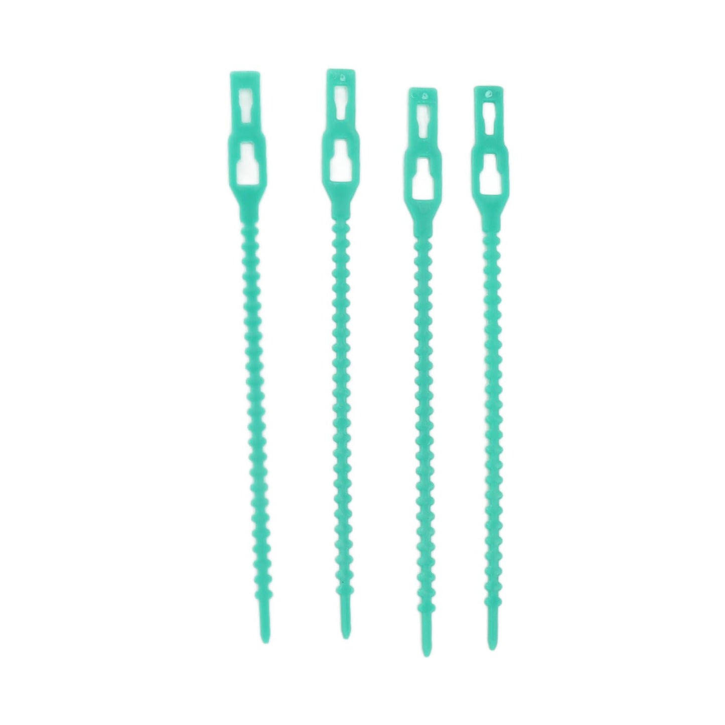 300Pcs Green Zip Garden Soft Tie 13cm Length Reusable Support Soft Wire Vine Zip Garden Tie Set V1294-YM0521-3111230062011