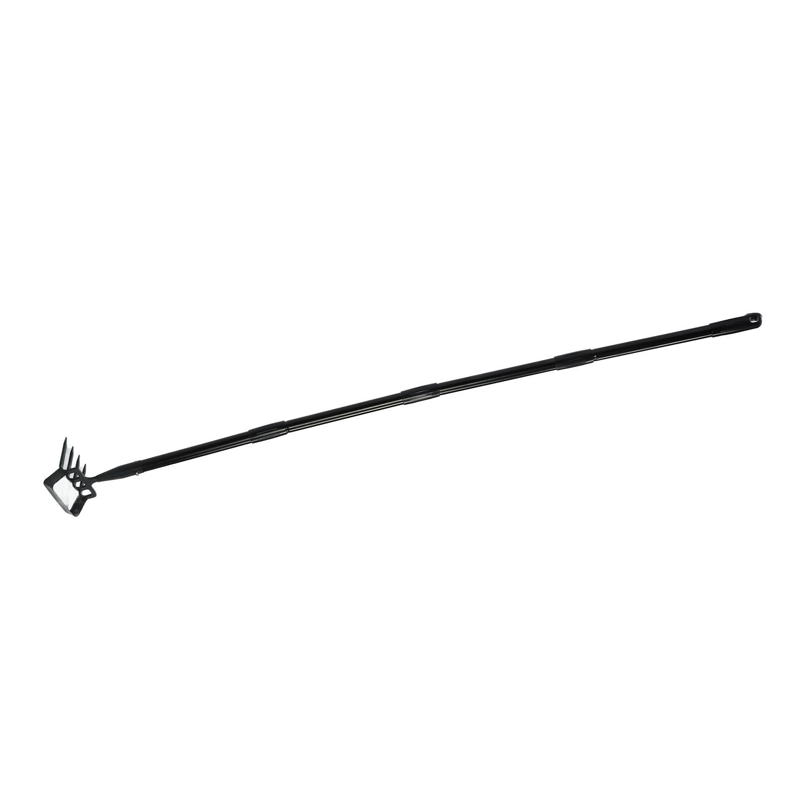 Weeding Rake Adjustable Length Stainless Steel Ergonomic Handle Hand Rake Garden Tool for Cultivating V1294-YM0521-3111230070412