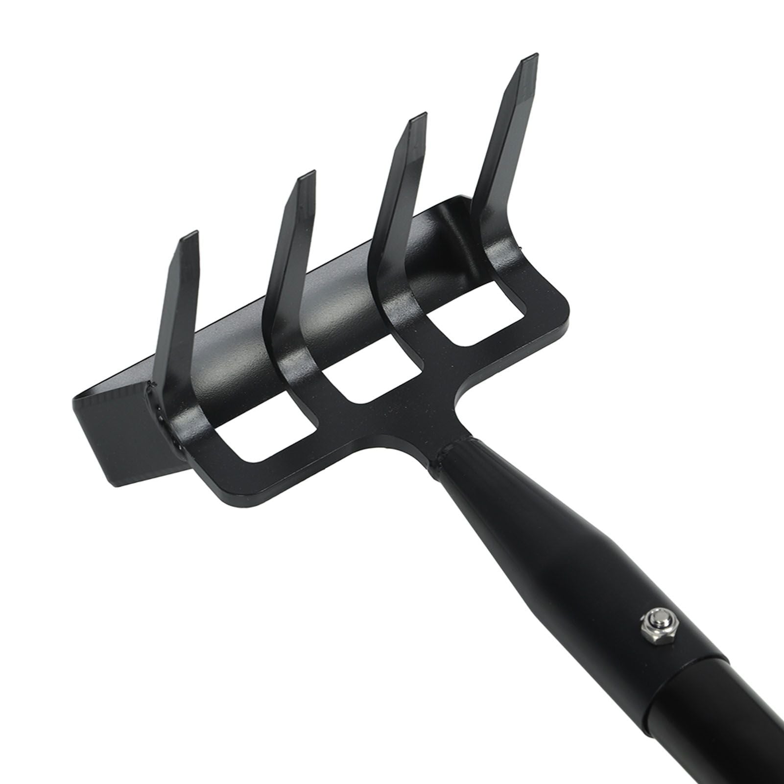 Weeding Rake Adjustable Length Stainless Steel Ergonomic Handle Hand Rake Garden Tool for Cultivating V1294-YM0521-3111230070412