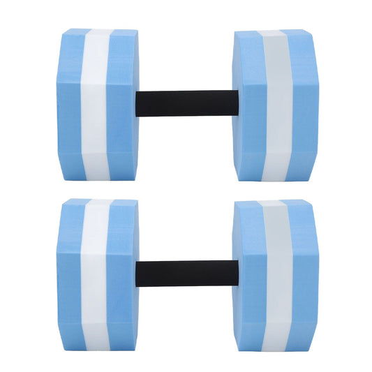 2Pcs High Density EVA Foam Dumbbell Set Aquatic Exercise Dumbbells for Men Women Indoor Swimming Pools V1294-YM0521-3111230070812