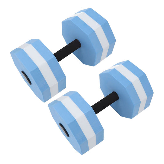 2Pcs High Density EVA Foam Dumbbell Set Aquatic Exercise Dumbbells for Men Women Indoor Swimming Pools V1294-YM0521-3111230070812