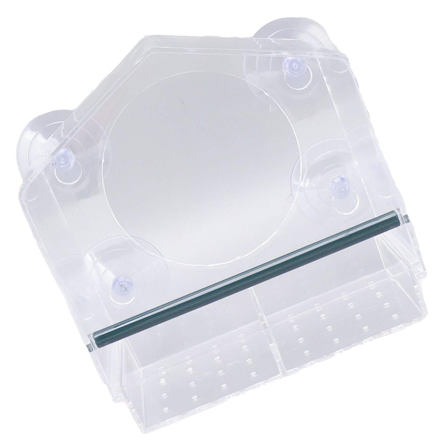Window Bird Feeder Clear Sturdy Acrylic Window Bird House Feeder with 4 Suction Cups V1294-YM0521-3111230076311