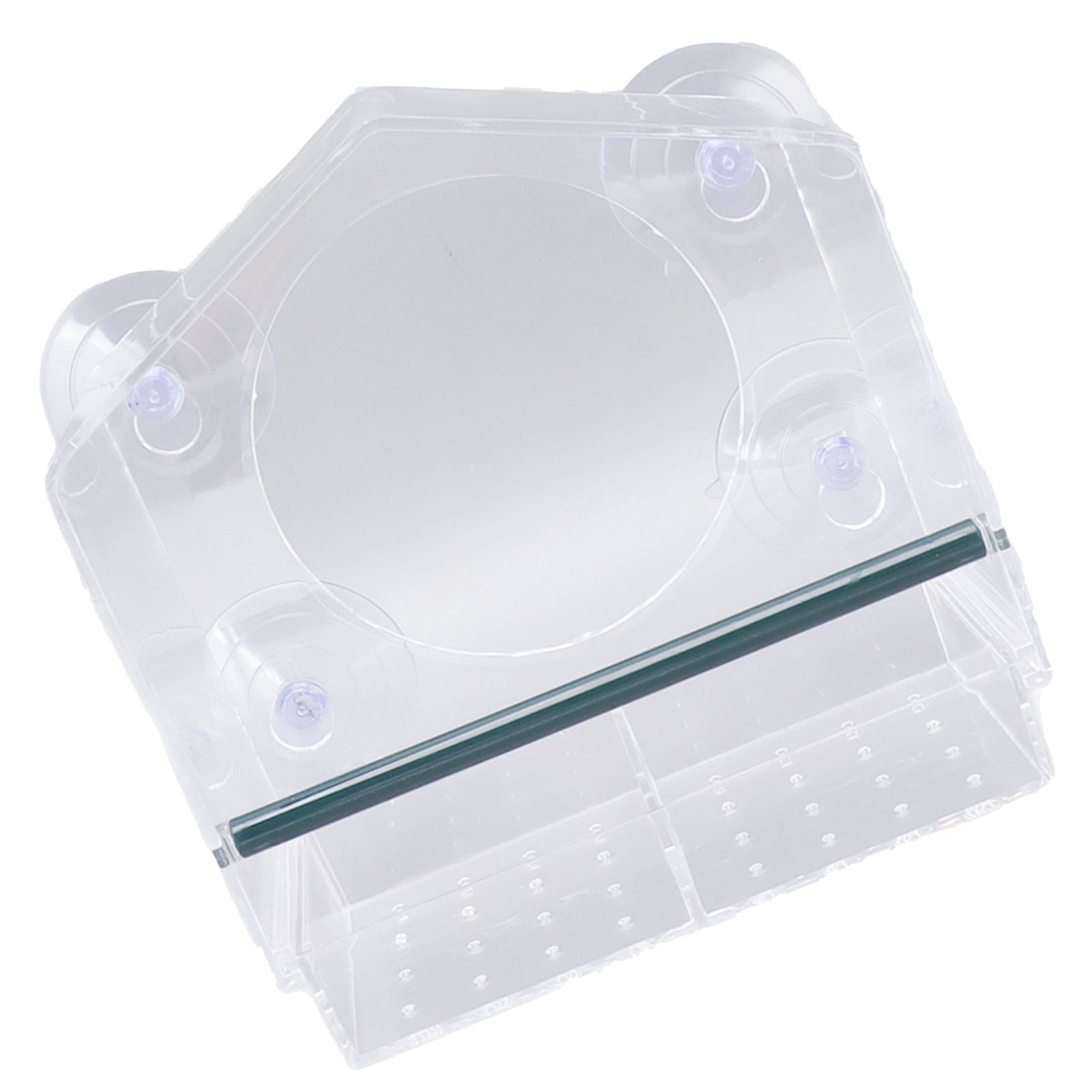 Window Bird Feeder Clear Sturdy Acrylic Window Bird House Feeder with 4 Suction Cups V1294-YM0521-3111230076311
