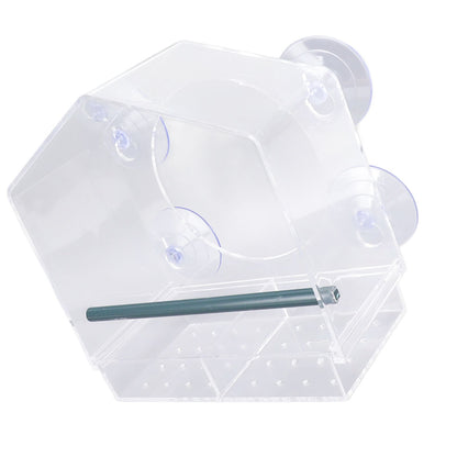 Window Bird Feeder Clear Sturdy Acrylic Window Bird House Feeder with 4 Suction Cups V1294-YM0521-3111230076311