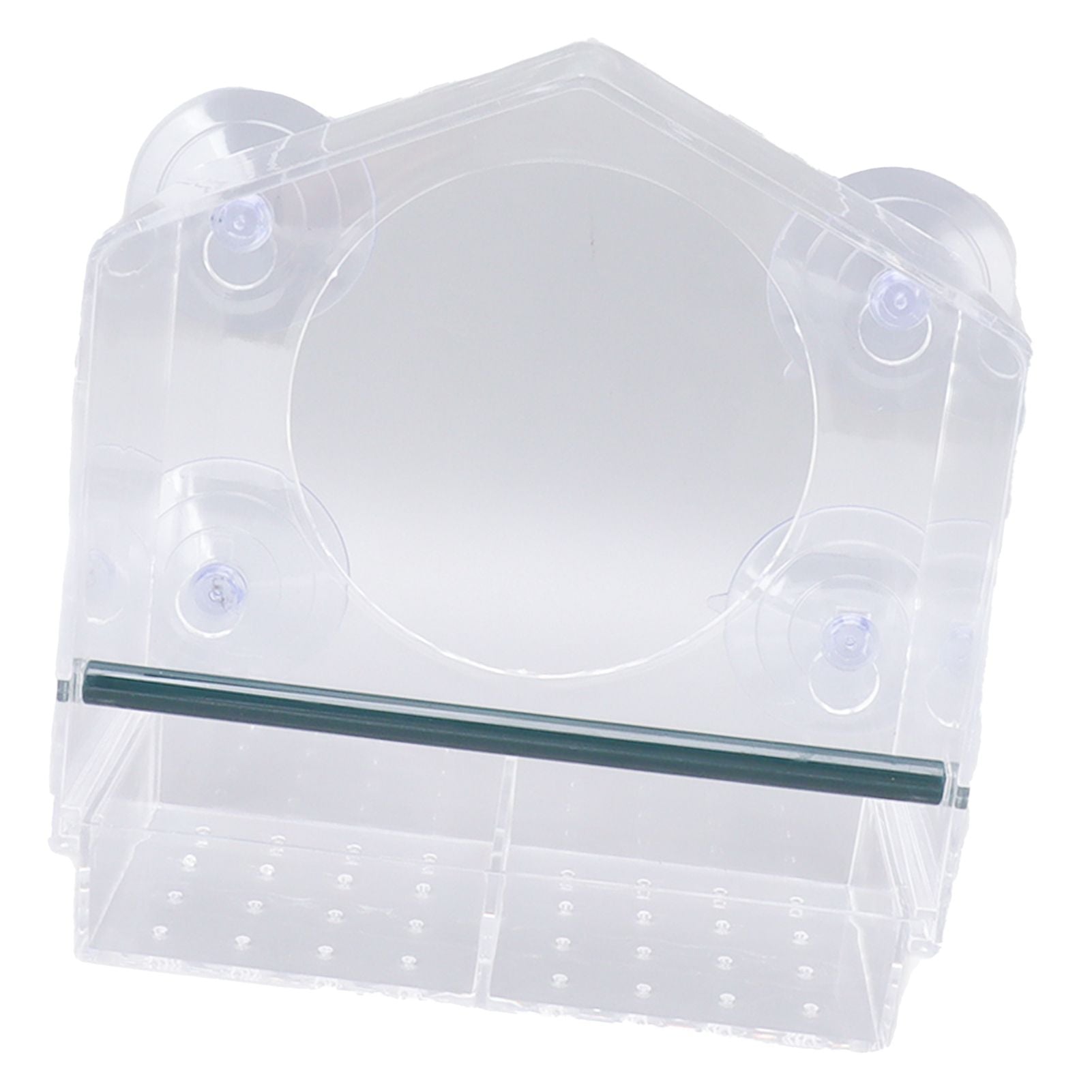 Window Bird Feeder Clear Sturdy Acrylic Window Bird House Feeder with 4 Suction Cups V1294-YM0521-3111230076311
