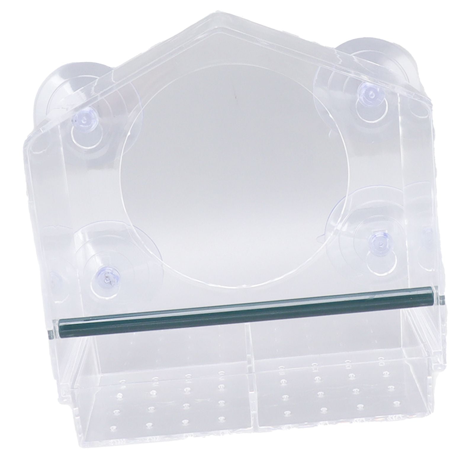 Window Bird Feeder Clear Sturdy Acrylic Window Bird House Feeder with 4 Suction Cups V1294-YM0521-3111230076311