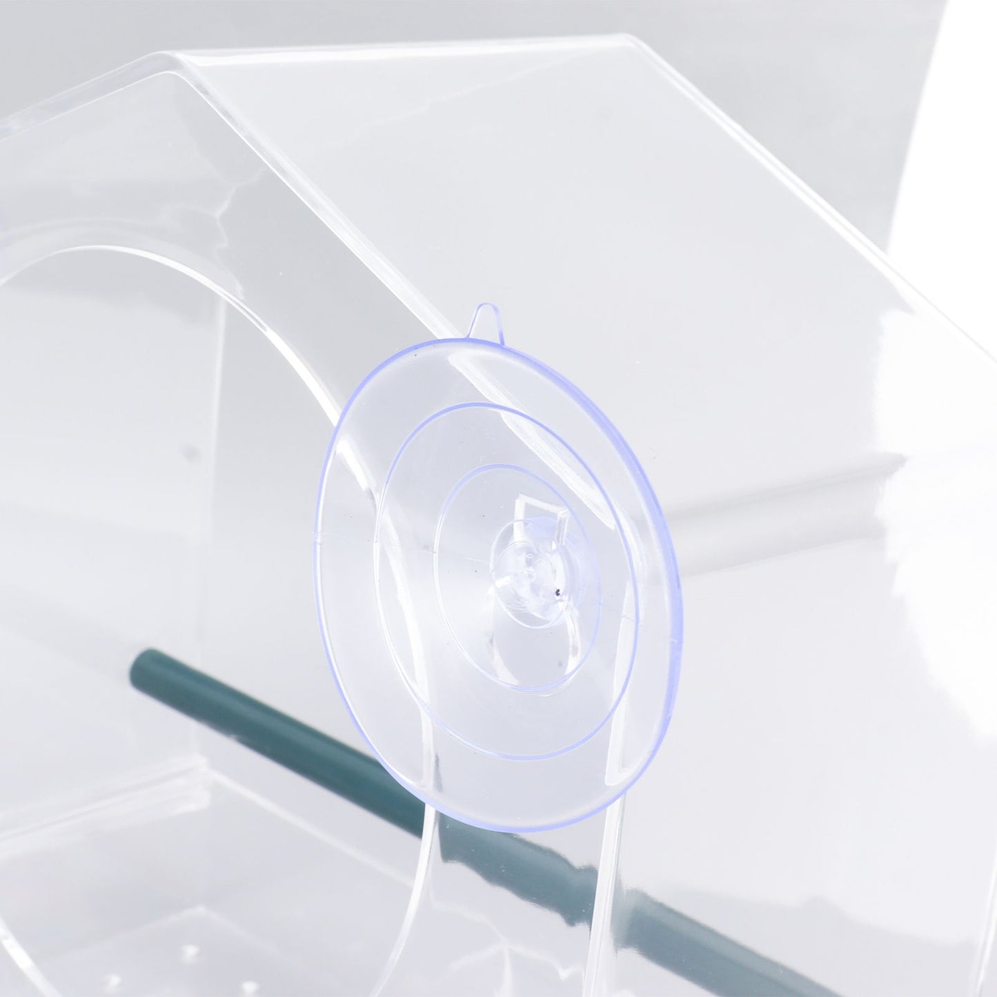Window Bird Feeder Clear Sturdy Acrylic Window Bird House Feeder with 4 Suction Cups V1294-YM0521-3111230076311