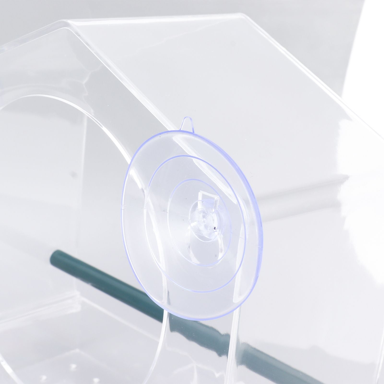 Window Bird Feeder Clear Sturdy Acrylic Window Bird House Feeder with 4 Suction Cups V1294-YM0521-3111230076311
