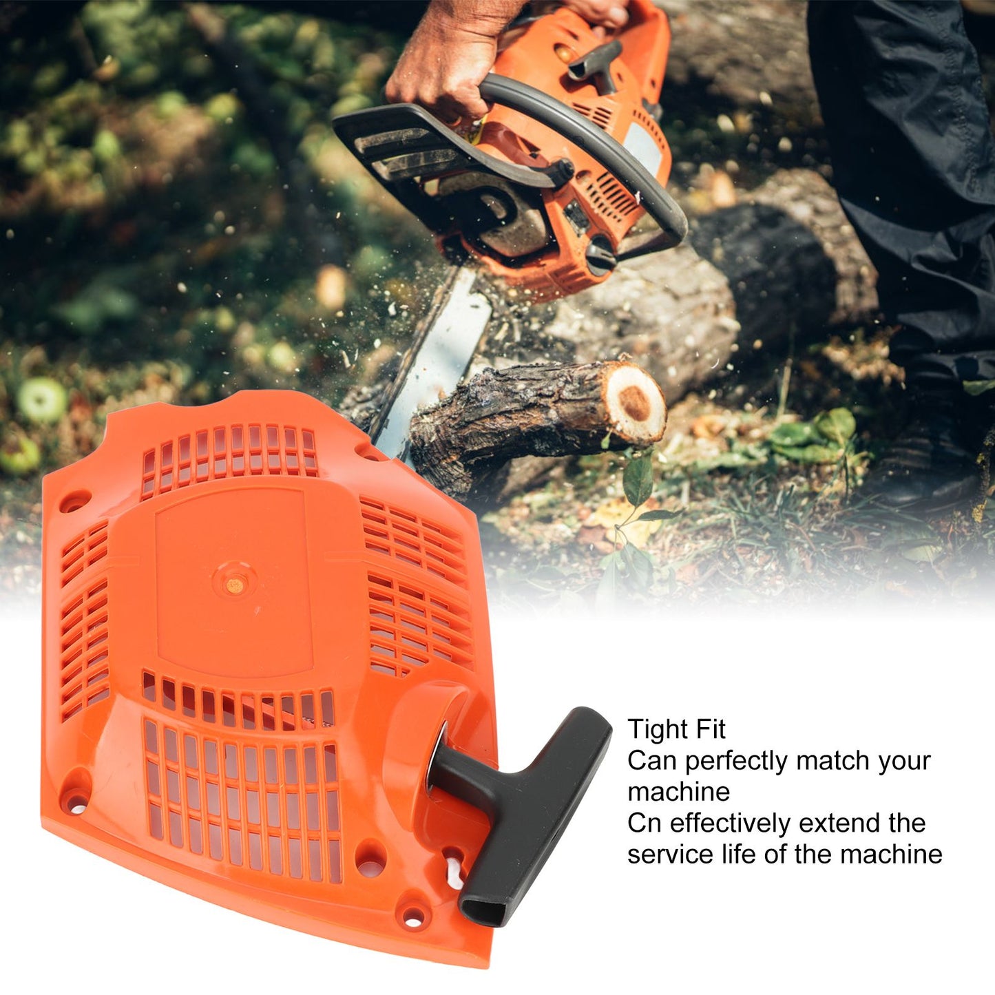 Recoil Pull Starter Chainsaw Recoil Pull Start Starter Assembly for Husqvarna 455 Chainsaw Engine V1294-YM0521-3111230080111