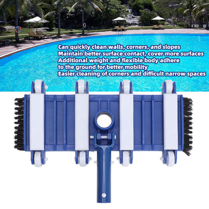 14 Inch Swimming Pool Vacuum Head with Wheels Brushes Pool Cleaning Equipment Accessories V1294-YM0521-3111230083211