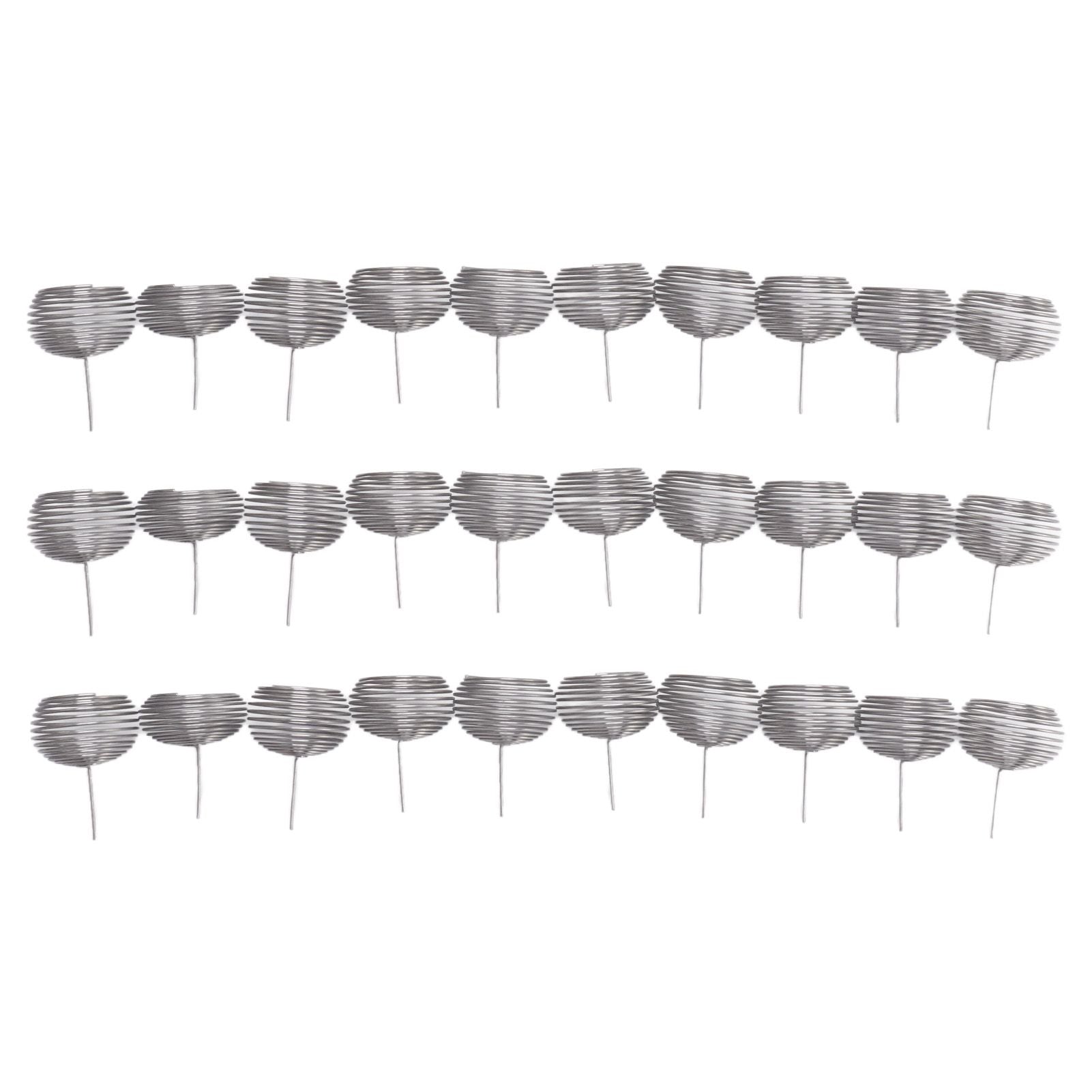100pcs Bonsai Fertilizer Basket Stainless Steel Spherical Nutrition Box Tools for Succulent Orchid V1294-YM0521-3111230084011