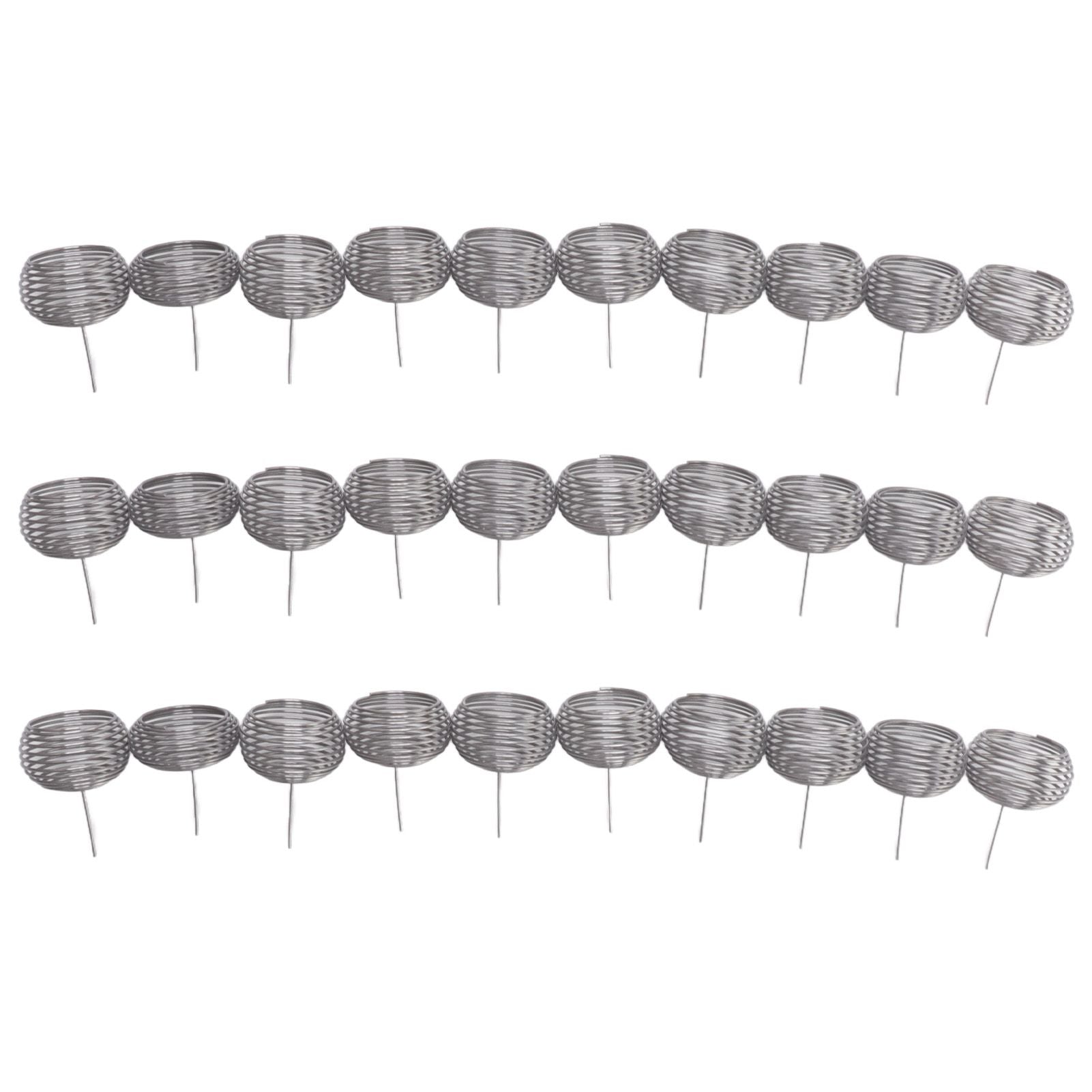 100pcs Bonsai Fertilizer Basket Stainless Steel Spherical Nutrition Box Tools for Succulent Orchid V1294-YM0521-3111230084011