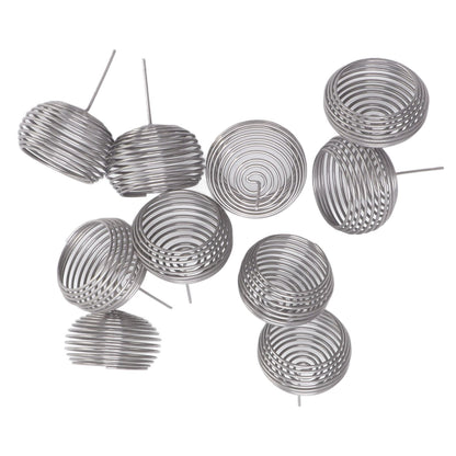 100pcs Bonsai Fertilizer Basket Stainless Steel Spherical Nutrition Box Tools for Succulent Orchid V1294-YM0521-3111230084011