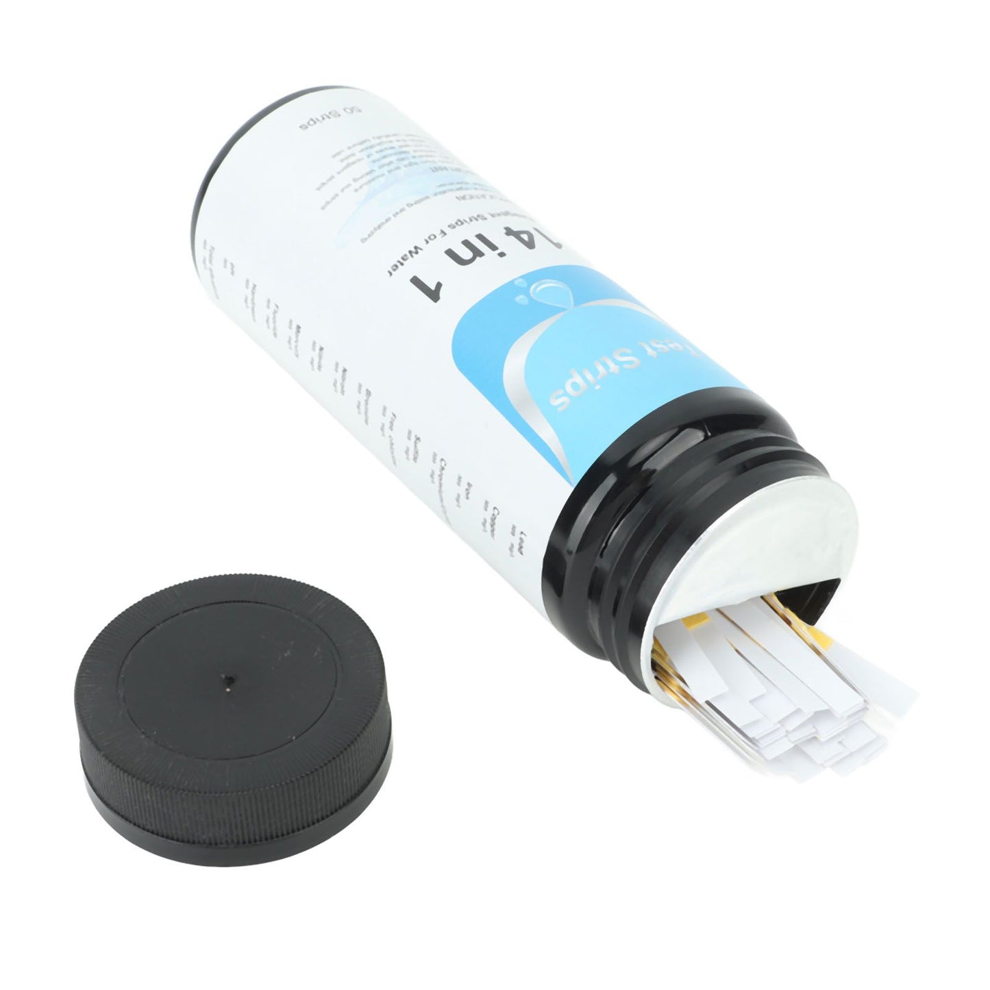 50 Strips Water Test Strips 14 in 1 PH Meter Testing Paper for Drinking Water Pool Hot Spring Pond V1294-YM0521-3111230087311