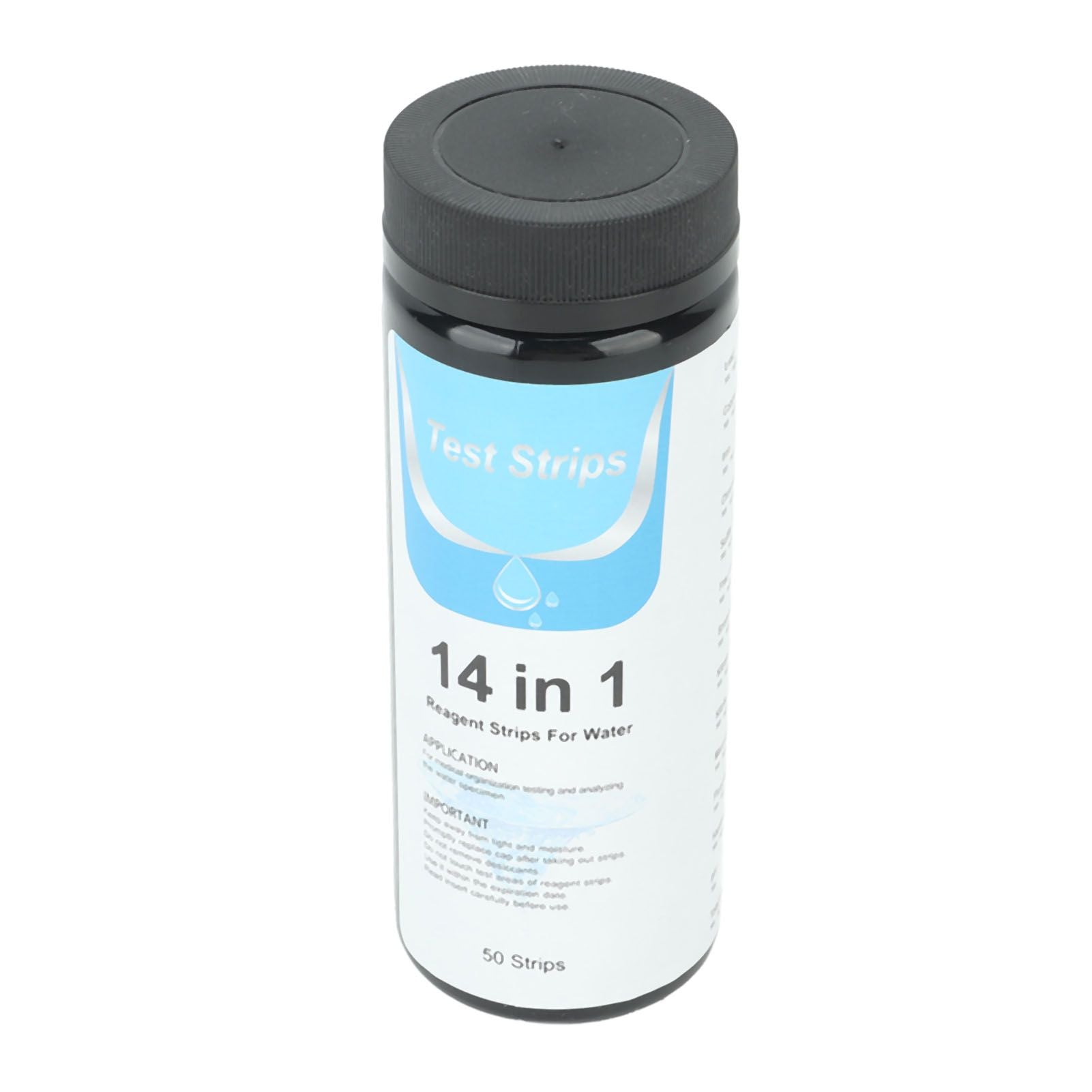 50 Strips Water Test Strips 14 in 1 PH Meter Testing Paper for Drinking Water Pool Hot Spring Pond V1294-YM0521-3111230087311