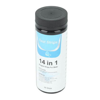 50 Strips Water Test Strips 14 in 1 PH Meter Testing Paper for Drinking Water Pool Hot Spring Pond V1294-YM0521-3111230087311